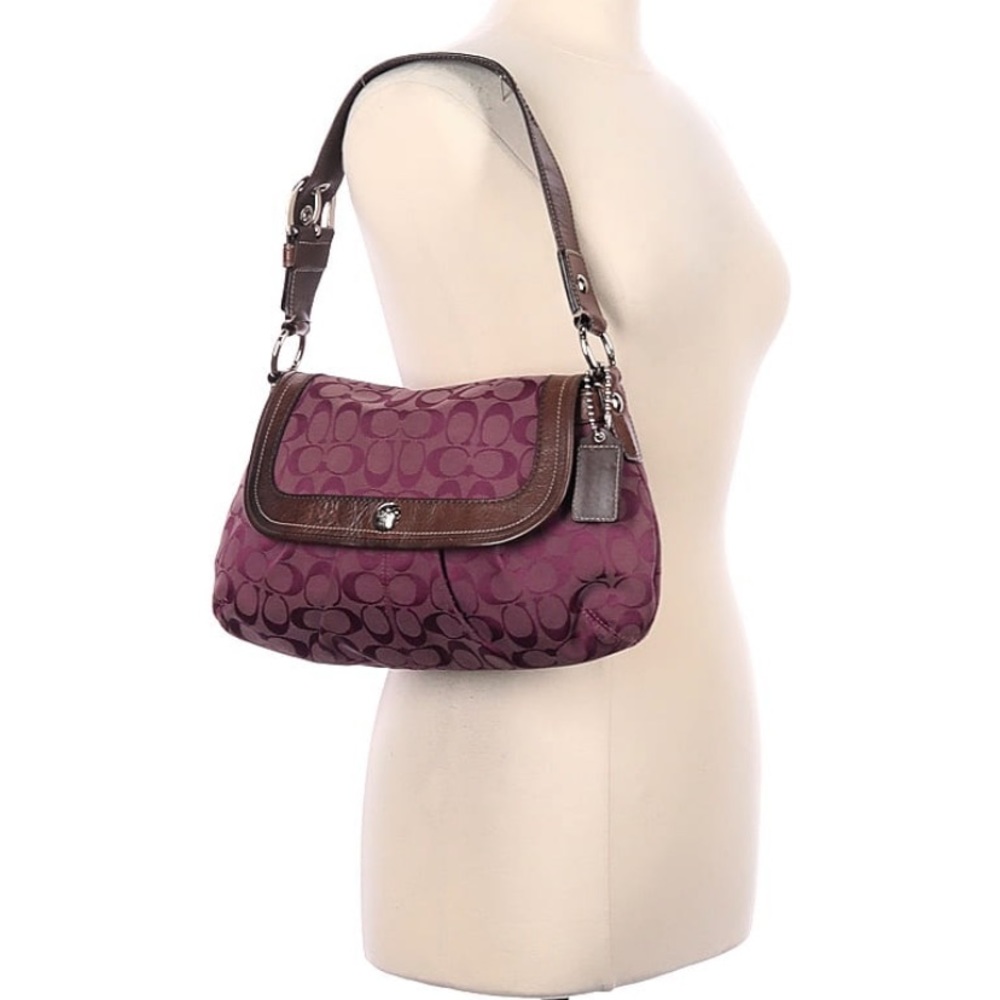 Deep Purple Vintage Coach Shoulder Bag